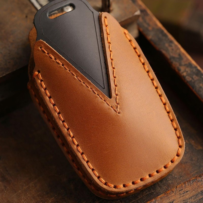 EASYANT Leather Key Fob Cover for Toyota Sienna, Key Fob