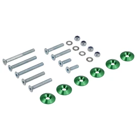 CNC Countersunk Fork and Shock Absorber Set Green for S51 S50 S70 S53 S83