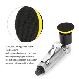15000rpm Air Polishing Machine, Mini Polisher and Buffer, Mini Pneumatic Grinding Sander for Floors Stones Cars Ships Motorcycles