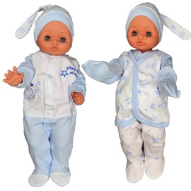 Blue Eyes Newborn Baby Gift Set, 100% Natural Cotton, First Equipment, Boys' Clothing Gift Set, Baby Outfit for Babies, 0-4 Months, 8 Pieces (Star Blue)