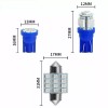 SHENKENUO 13pcs 8000K Blue LED Interior Lights Bulbs Kit Car