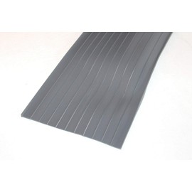 6" T-Style Premium Garage Door Bottom Seal Weather Strip in Grey Vinyl- 1/4" - 9' Wide Door