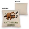 speecheese Anti-Stress Cushion with Linen Look with Sleeping Sloth A