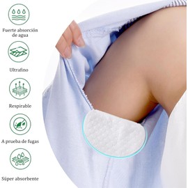 200 Almohadillas Para El Sudor De Las Axilas，Parche en La Axila Desechables，Grandes Autoadhesivas，Invisibles y Sudor ，Cómodas Sin Sabor para Hombres y Mujeres