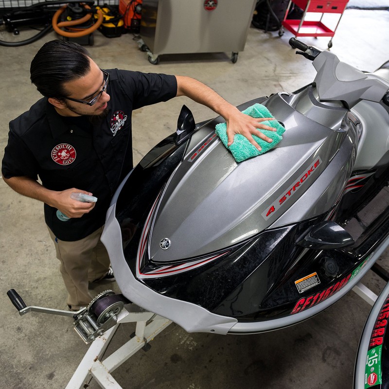 Chemical Guys Happy Ending Edgeless Microfiber Buffing Towel Green -