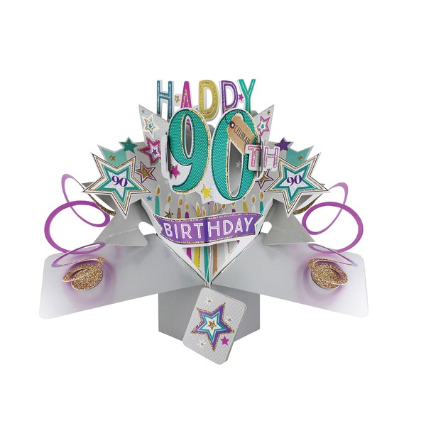 Second Nature 90th Birthday Pop Up Greeting Card - POP166