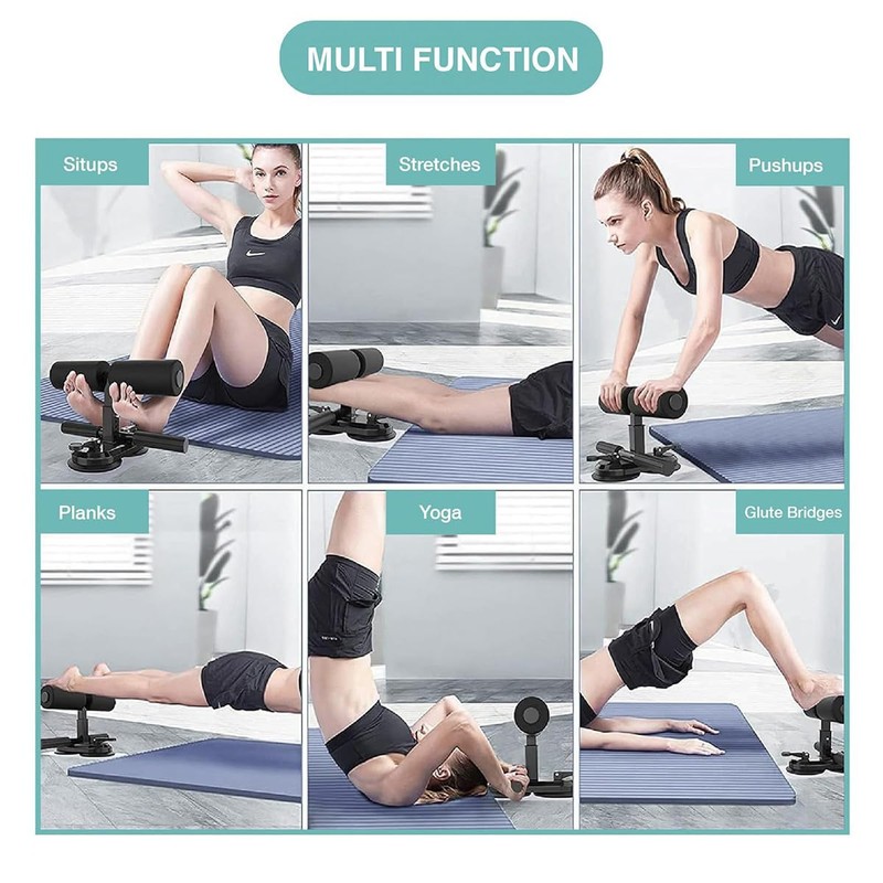 AIMALL Sit-Up Assistant with Double Suction Cups 10.5in Ab Trainer