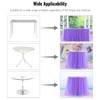 MYMM 3ft / 91cm Purple Table Skirt, Romantic Tulle desk