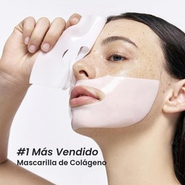Beauty Bio Máscara de Colágeno, Paquete de 12 Piezas, Hidratante y Rejuvenecedora, para Todo Tipo de Piel (Amarillo)