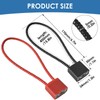 Pack of 2 Cable Lock with Key, Robust Padlock with