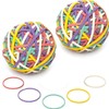 2 Roll Rubber Band Ball About 330 Pieces Elastic Rubber