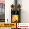 UZIMOO Fireplace Fan without Electricity, 4 Blades Stove Fan, Fireplace