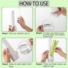 WADY 3 pcs Herb Keeper, Herb Saver for Refrigerator, Herb