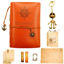 Leather Bullet Journal Notebook, A5 Binder Kaizen Journal, Unlined Journal Scrapbook for Travel Diary Game Office-Unleash Creativity with Maniscripting Journal, Gift for Men, Women, and Kids