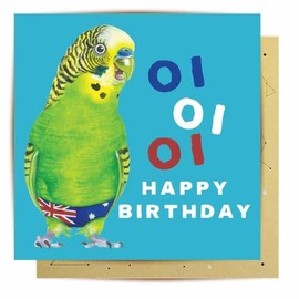 La La Land Greeting Card Birthday Budgie