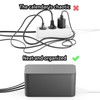 Cable Management Box, Cable Tidy Box Black Cable Organiser Box