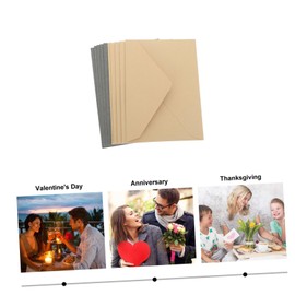 SHOWERORO Retro Envelope Set 10pcs Paper Letter Envelopes Vintage Design for Invitations Wedding Personal Letters