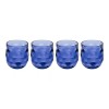 Home Ideas Set 4 Vasos Old Fashioned Wave Acrilico 440