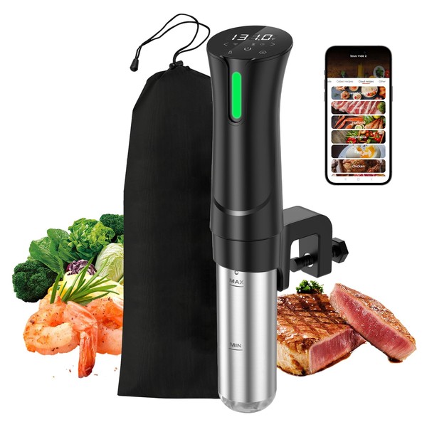 WIFI Sous Vide Machine|1100 Watts Sous Vide-Precision Cooker with Bag,