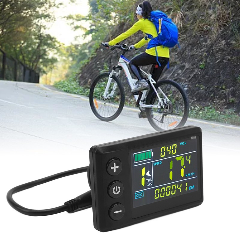 Electric Bike LCD Display Meter ABS Waterproof LCD S866 Electric