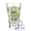 GRAVURZEILE Leonardo Water Glass with UV Print - in Anti-Stress