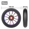aibiku Set of 2 100 mm Stunt Scooter Wheels with