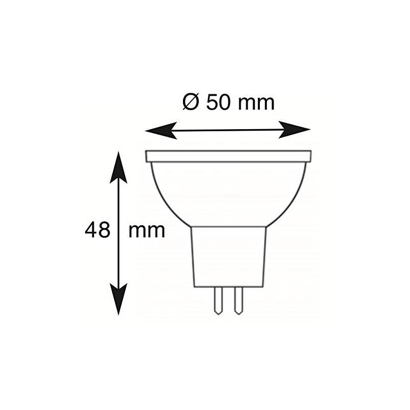 greenandco 5x CRI 97+ MR16 GU5.3 LED Spotlight, 6 W,