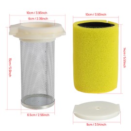 Air Filter Guide End Cap Set Replace 1YW-14458-01-00 1YW-14451-00-00 for Big Bear 350 YFM350 for Kodiak 400 YFM400 for Moto-4 250 350 YFM250 YFM350 for Timberwolf 250 YFB250