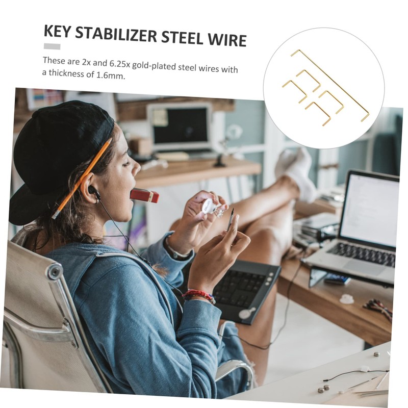 OSALADI Computer Accessory Stainless Steel Mount Plate Stabilizer Wire for