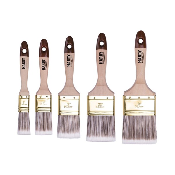 HARDY WORKING TOOLS Flat brush set, 5 pieces, 1 piece