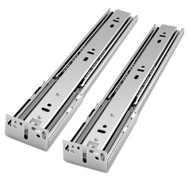 Gobrico 18-Inch Soft Close Full Extension Ball Bearing 3Folds Drawer Slide +Brackets 2Pair