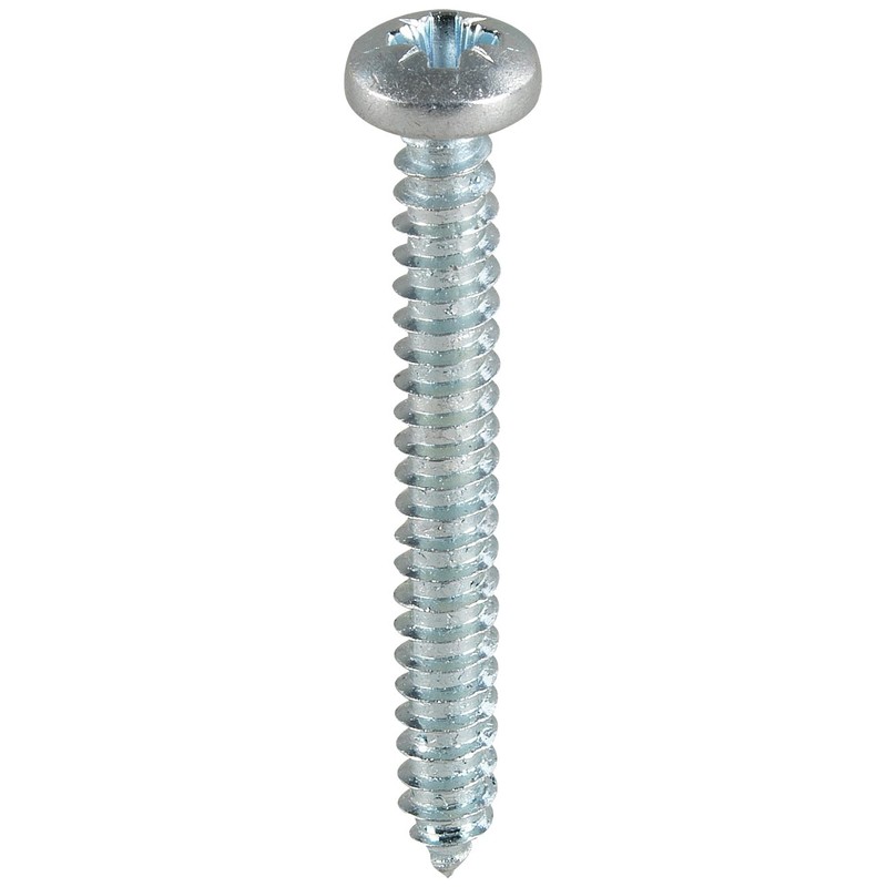 TIMCO Self-Tapping Pan Head Silver Screws - 10 x 3/4