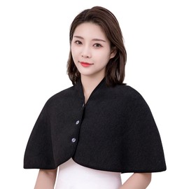 Shoulder Cape Double-Sided Plush Warm Vest Scarf Washable Neck Warmth Pad Old People Shoulder Protection Scarf Winter Shoulder Warmer Shoulder Cape Poncho Scarf for Winter Shoulder and Neck Warm,