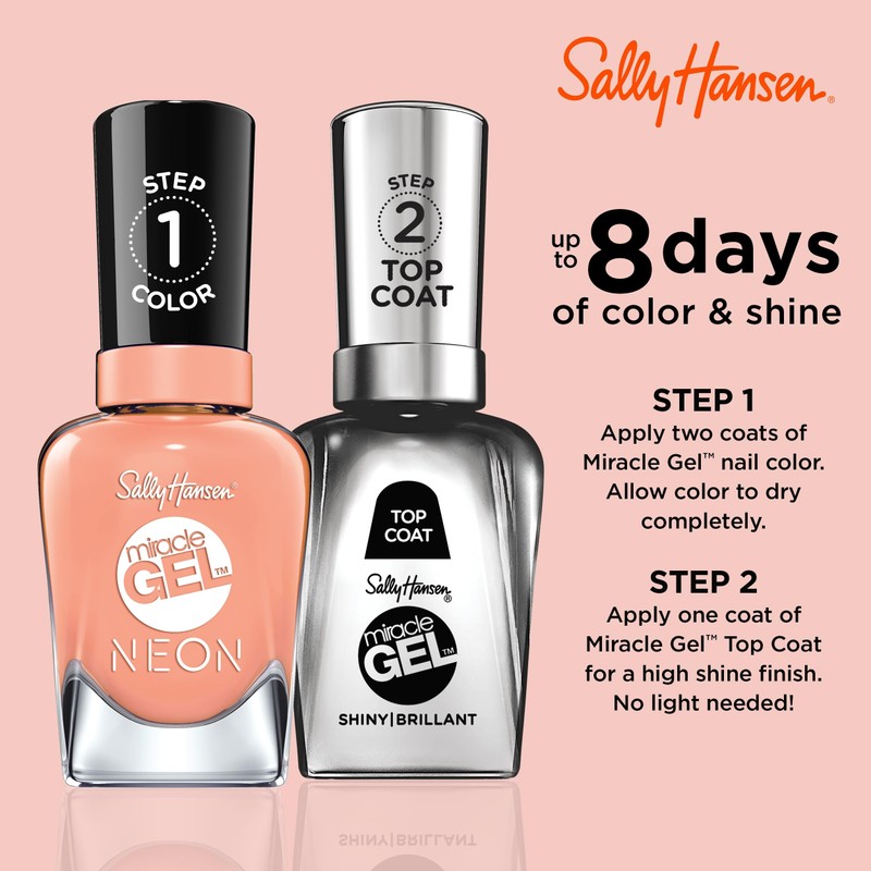 Sally Hansen Miracle Gel Neons Salon Quality Nail Polish |