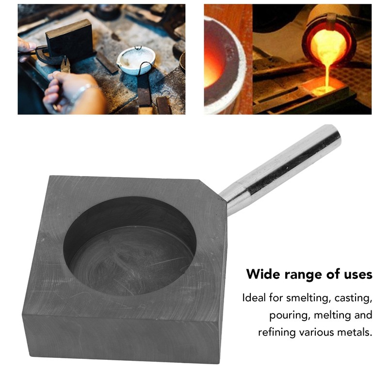 Graphite Casting Mold Heat Resistant High Purity 2.4in Diameter 0.8in