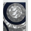 GLORY RUGS Area Rug Modern 2x3 Navy Circles Geometry Soft