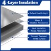 Wintcomfort Window Air Conditioner Insulated Foam Panels with Aluminum Foil,