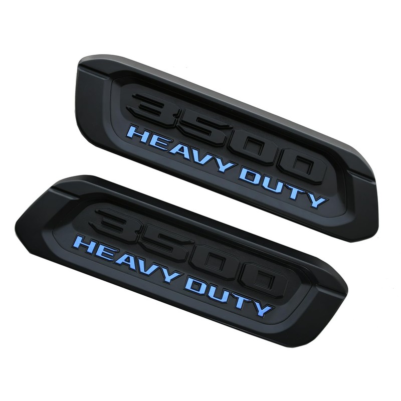 2pack New 3500 Heavy Duty Emblems Left Right Side 3D