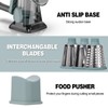 Cheese Grater Cheese Shredder with 3 Interchangeable Blades, Rotary Cheese
