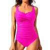 Aqua Eve Women Plus Size Swimsuits One Piece Tummy Control
