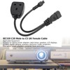 IEC320 C14 Male to C5 and Female Power Cord C14
