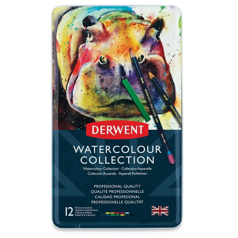 Derwent Watercolour Collection Sampler Kit, Painting & Drawing, Drawing Set