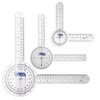 ASA TECHMED 3 Pcs Goniometer Set, 12, 8, 6 Inch