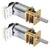 2Pcs DC 12V 200RPM N20 Encoder Motor with Hall Sensor