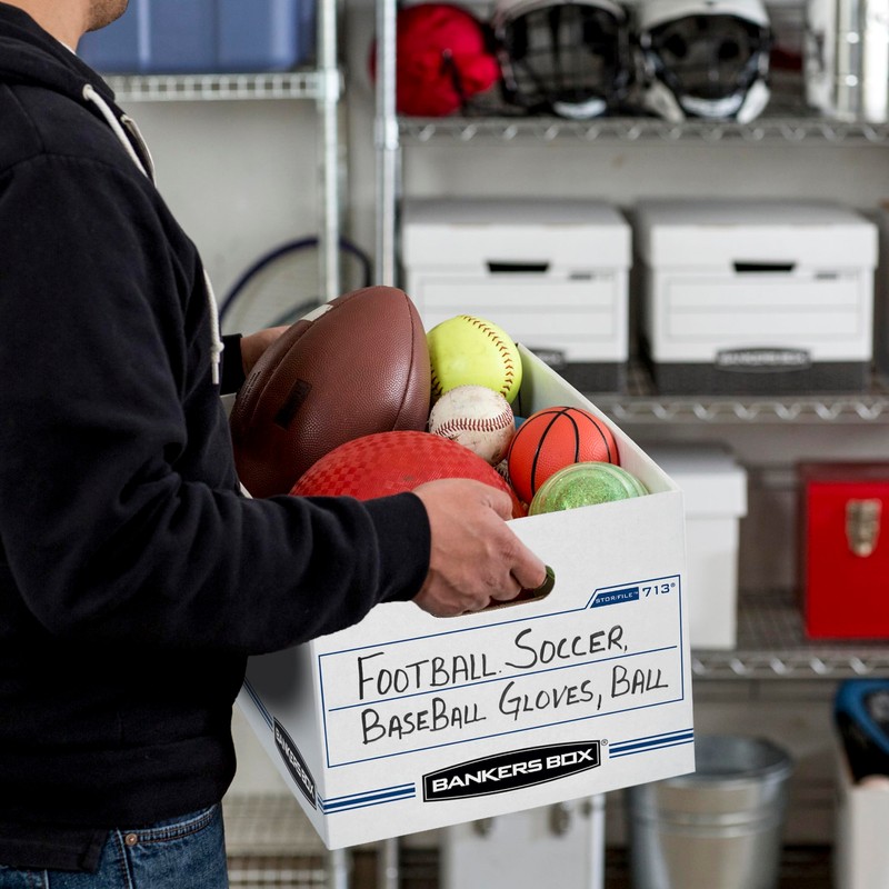 Bankers Box 12 Pack Standard Duty File Storage Boxes, Standard