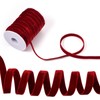 Pandahall 20 Yards Double Face Velvet Ribbon Burgundy Velvet Ribbon 3/8 Inch Fabric Ribbons for Gift Wrapping Hair Bows Flower Bouquets Christmas Party Decoration