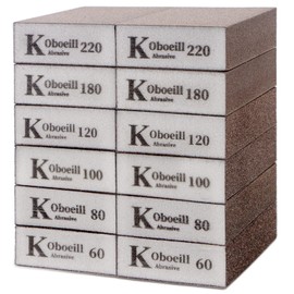 Zefphxs 12 Pcs Sanding Blocks, Sanding Sponge, Sanding Blocks for Wood, Sanding Block with 6 Grits (60/80/100/120/180/220), Sanding Blocks for Walls, Sandpaper Block, Washable and Reusable