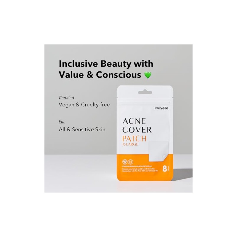 Acne Cover Patch With Tea Tree and Calendula Oil (XL