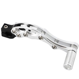 Rubonarie Kick Pedal Aluminum Motorcycle Universal Moped Dio ZX JOG Zoomer Today Dress Up Bike Brake Shift Pedal (Silver)