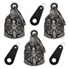 【3Pack】Motorcycle Bell w/Hanger Biker Bell Motorcycle Accessories For Good Luck